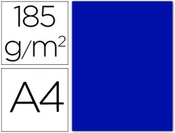 50h. cartulina Guarro A4 185g/m² azul ultramar